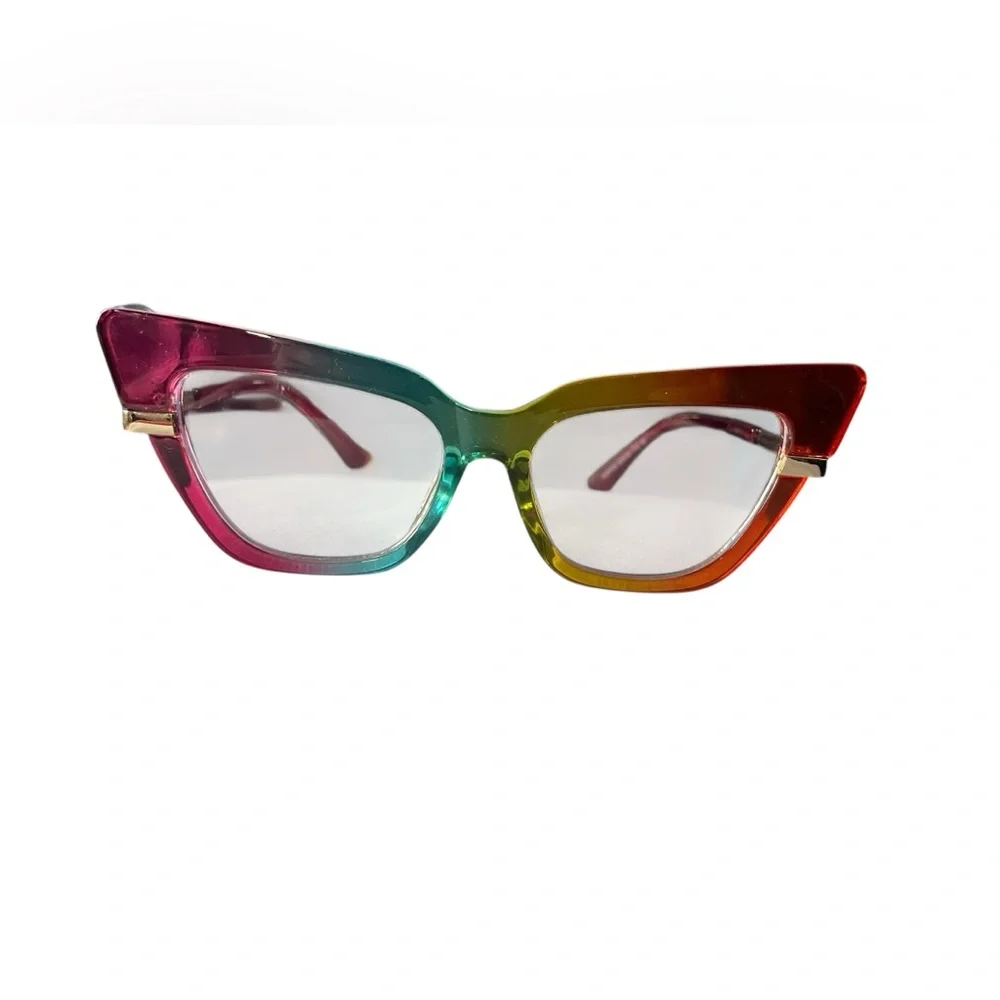 New Multicolor Cat-Eye Sunglasses - Picture 6 of 6